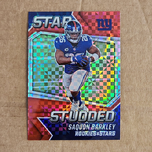 Saquon Barkley Rookies and Stars Checkerboard