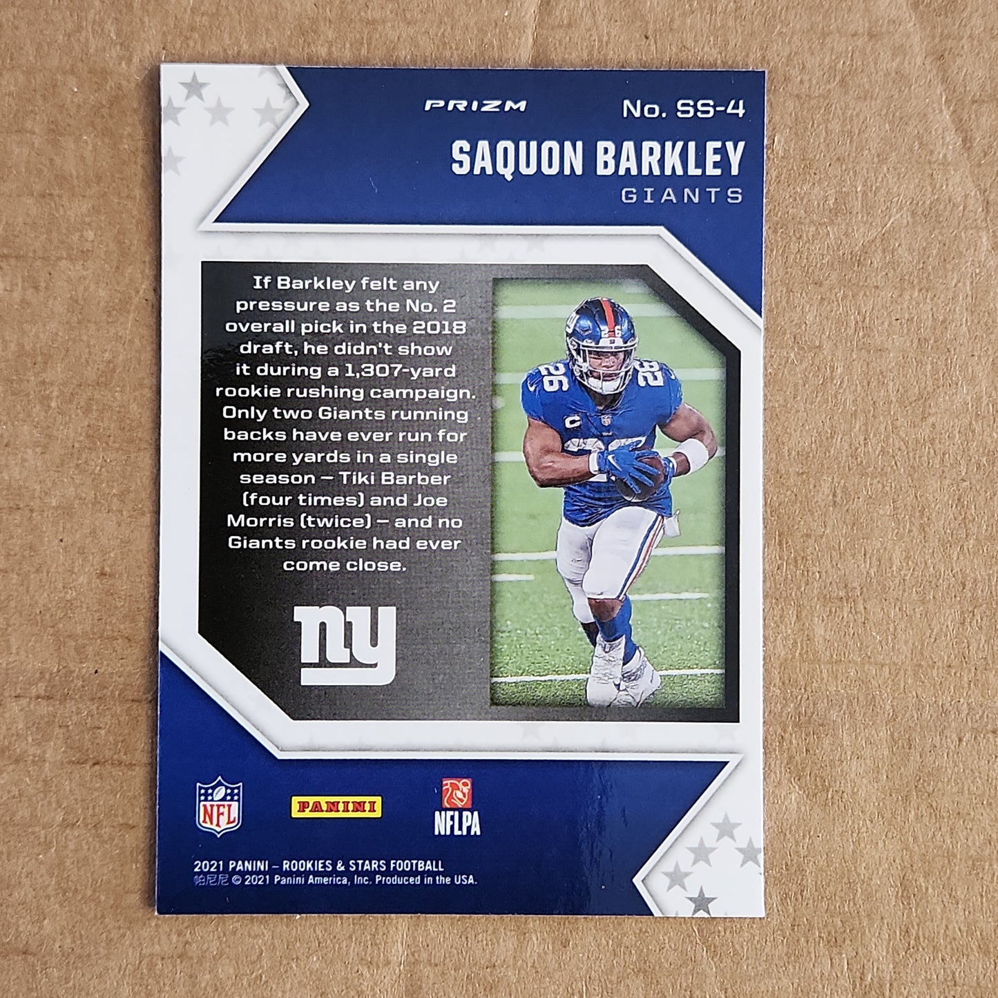 Saquon Barkley Rookies and Stars Checkerboard