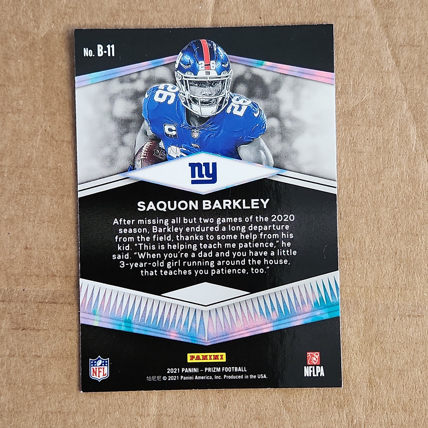 Saquon Barkley Prizm Brilliance