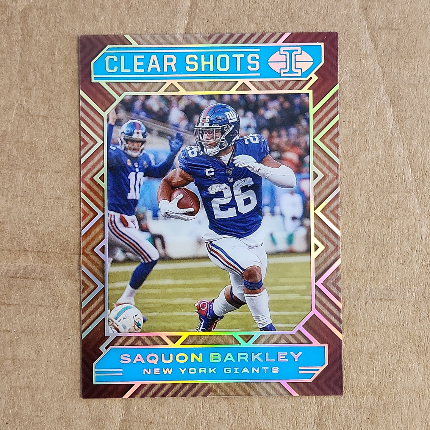 Saquon Barkley Clear Shots Blue 205/299