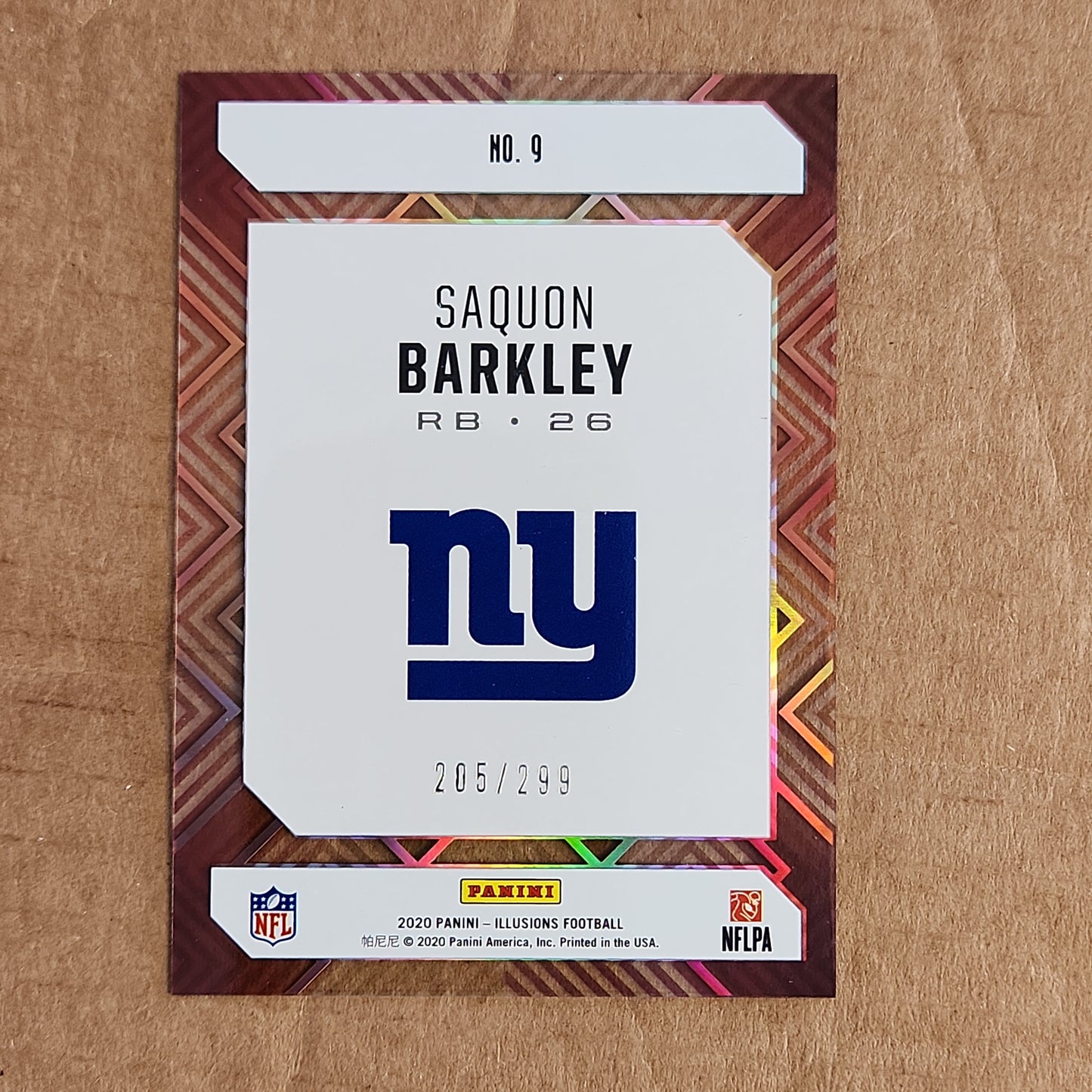 Saquon Barkley Clear Shots Blue 205/299