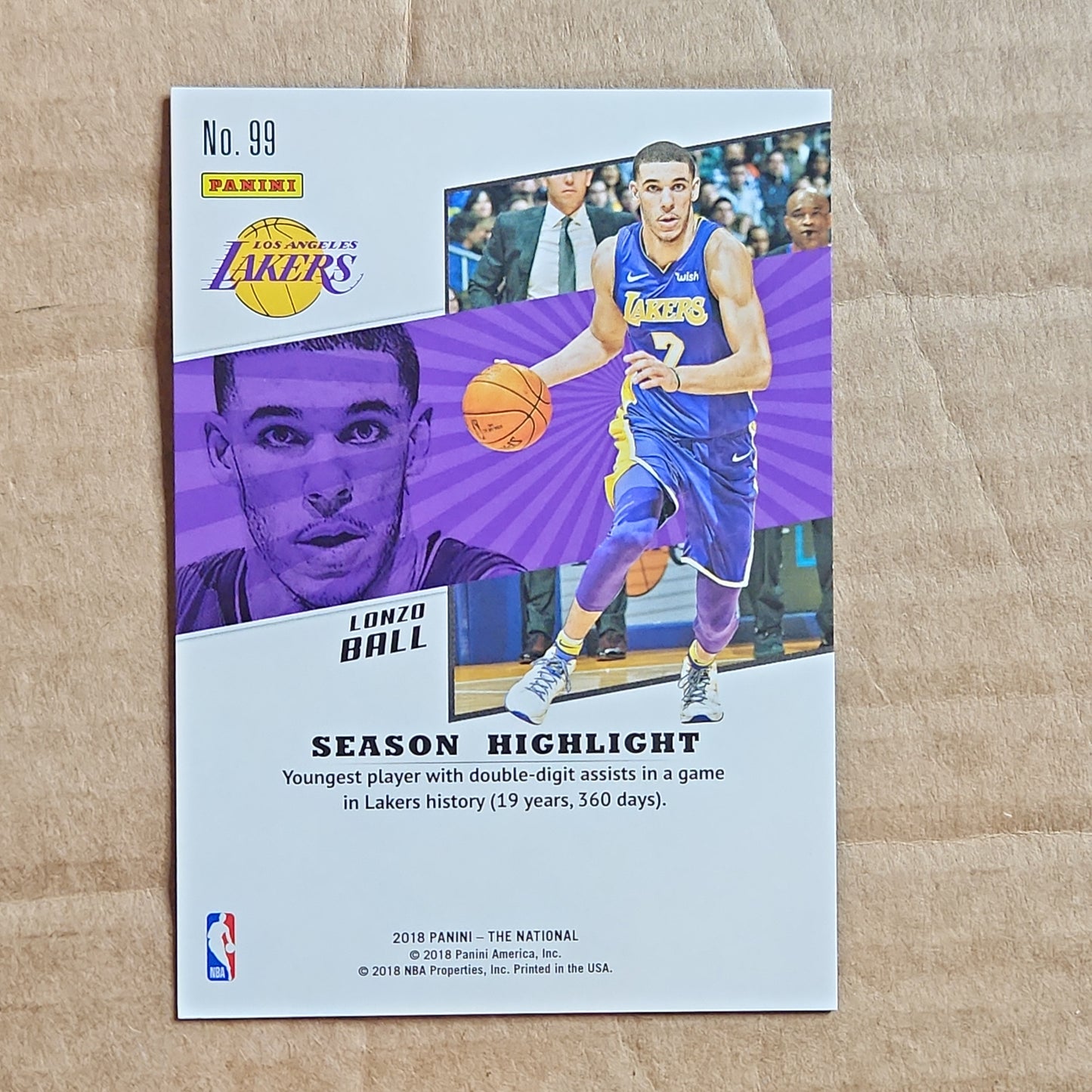 Lonzo Ball The National RC /399