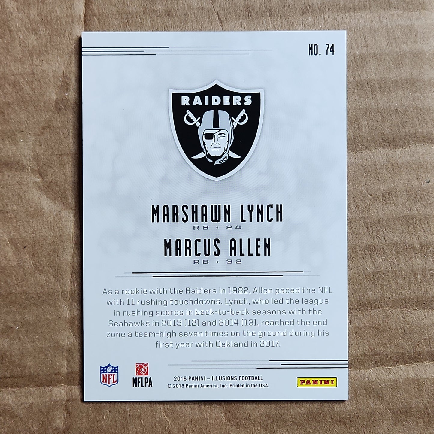 Marshawn Lynch/Marcus Allen Illusions 24/25 Jersey Number