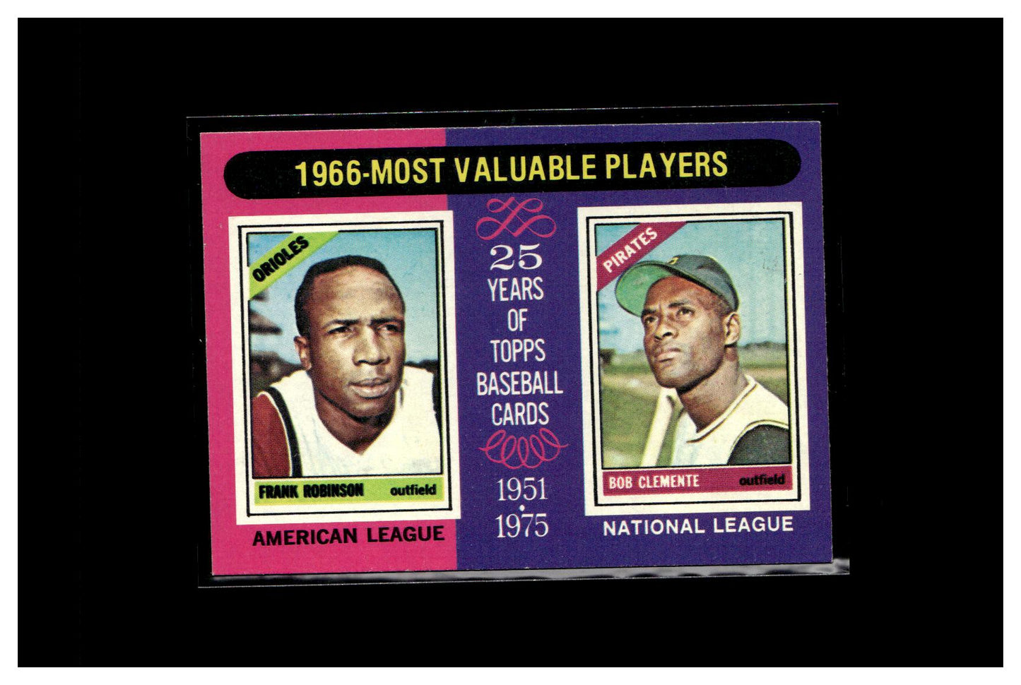 1975 Topps #204 1966 MVPs (Frank Robinson / Bob Clemente)