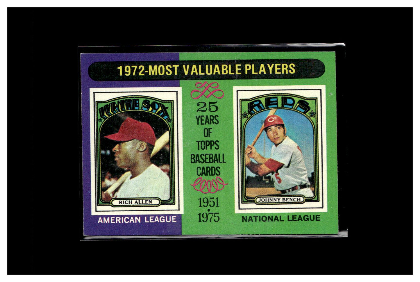 1975 Topps #210 1972 MVPs (Rich Allen / Johnny Bench)