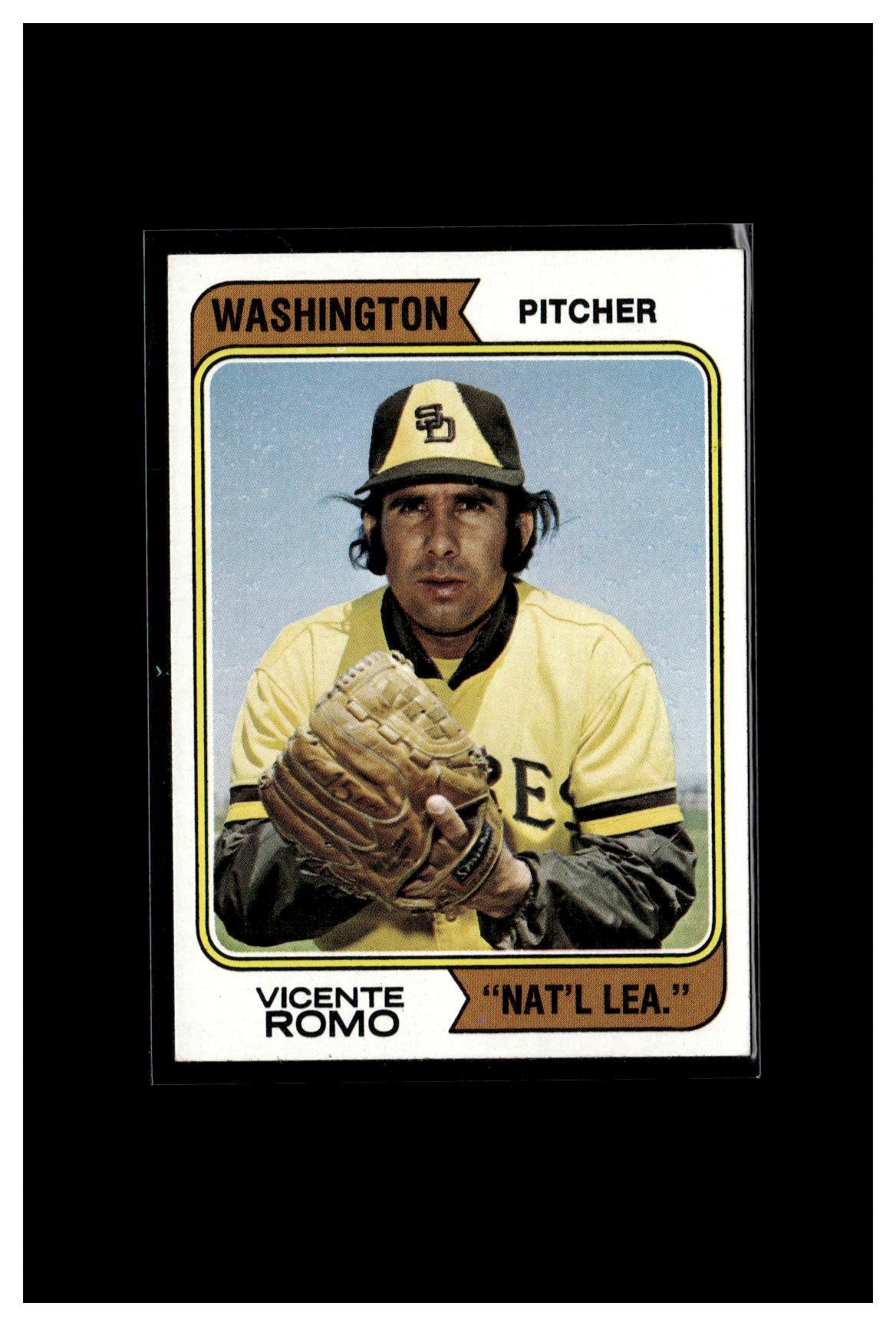 1974 Topps #197b Vicente Romo Washington