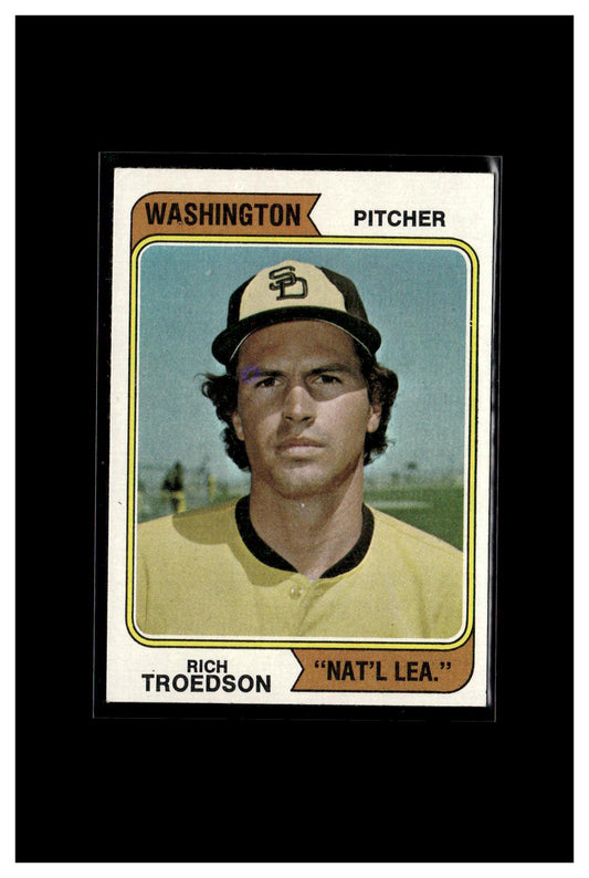 1974 Topps #77b Rich Troedson Washington