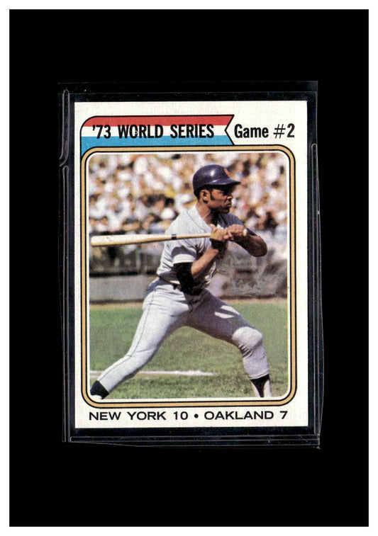 1974 Topps #473 '73 World Series Game #2