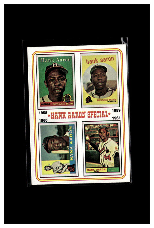 #1 1974 Topps #3 Hank Aaron Special 1958-1961