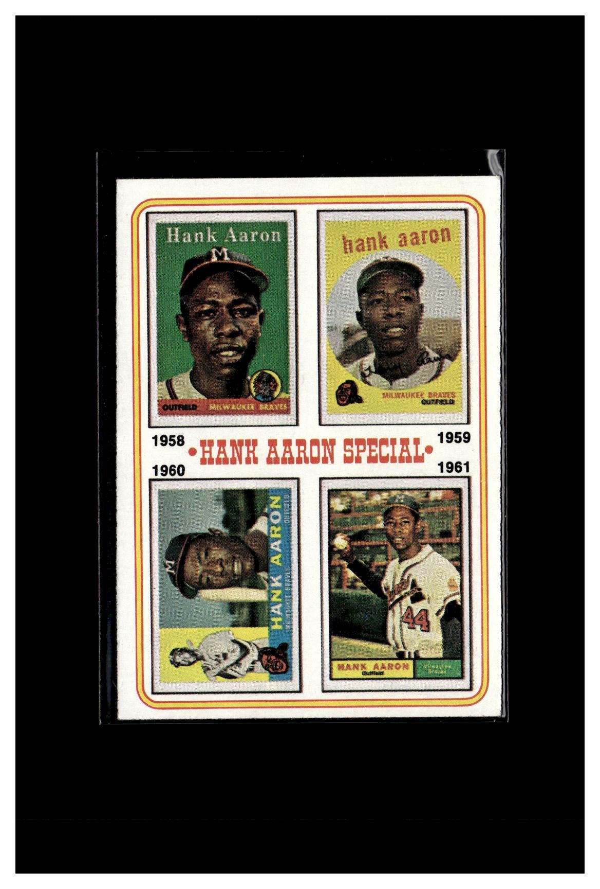 1974 Topps #3 Hank Aaron Special 1958-1961