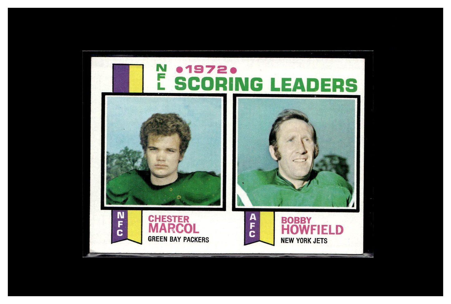 #2 1973 Topps #4 1972 NFL Scoring Leaders (Chester Marcol / Bobby Howfield)