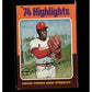 1975 Topps #3 Bob Gibson