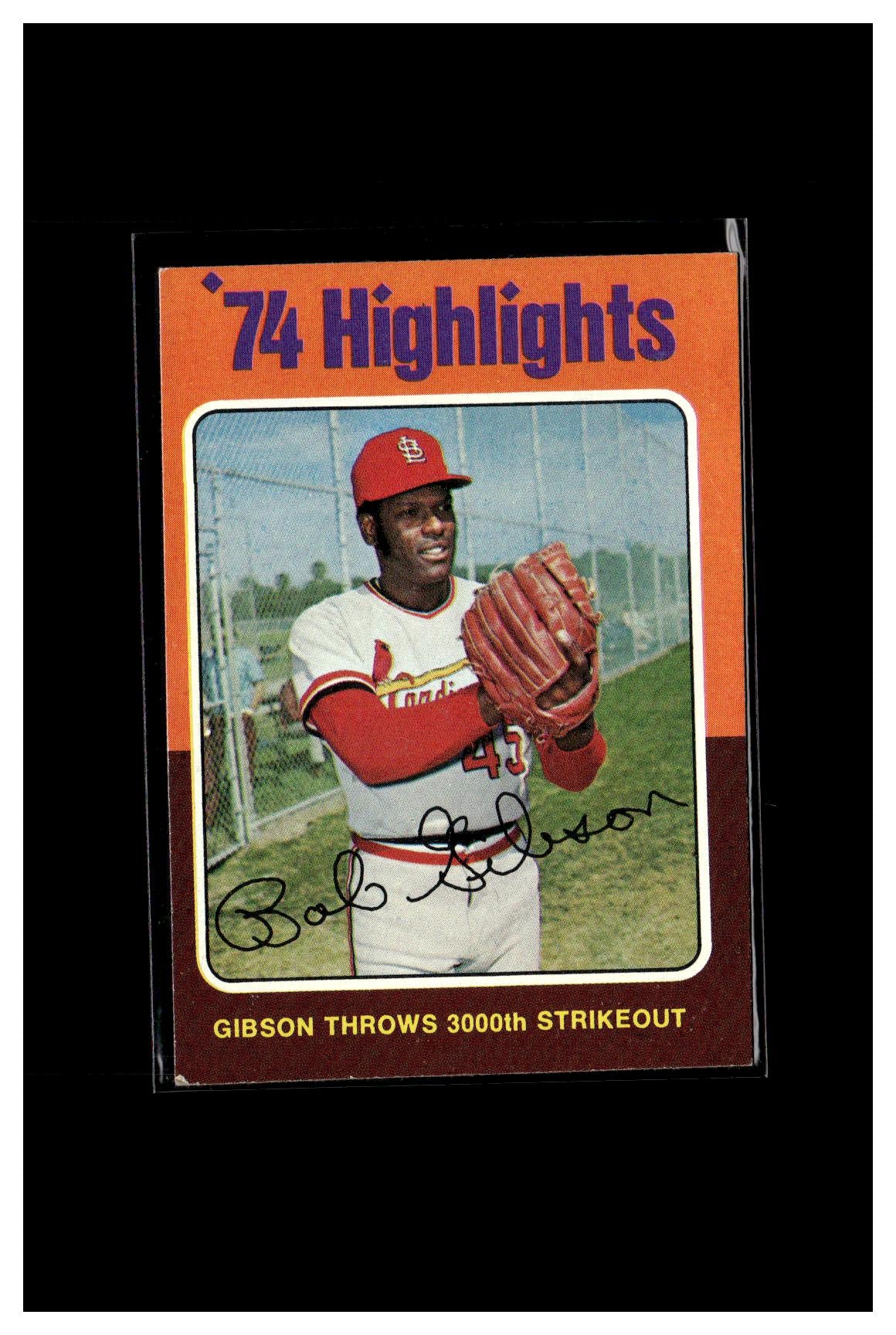 1975 Topps #3 Bob Gibson