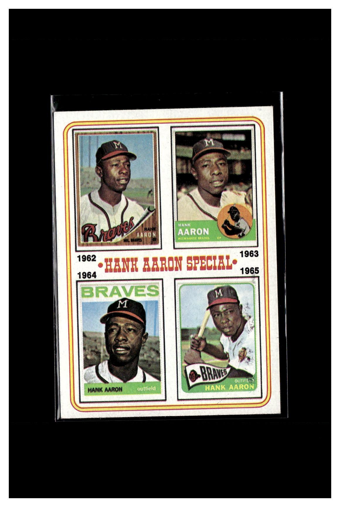 1974 Topps #4 Hank Aaron Special 1962-1965