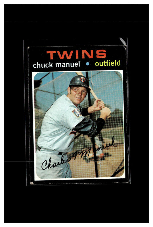1971 Topps #744 Chuck Manuel