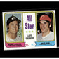 1974 Topps #336 All-Star Left Fielders (Bobby Murcer / Pete Rose)