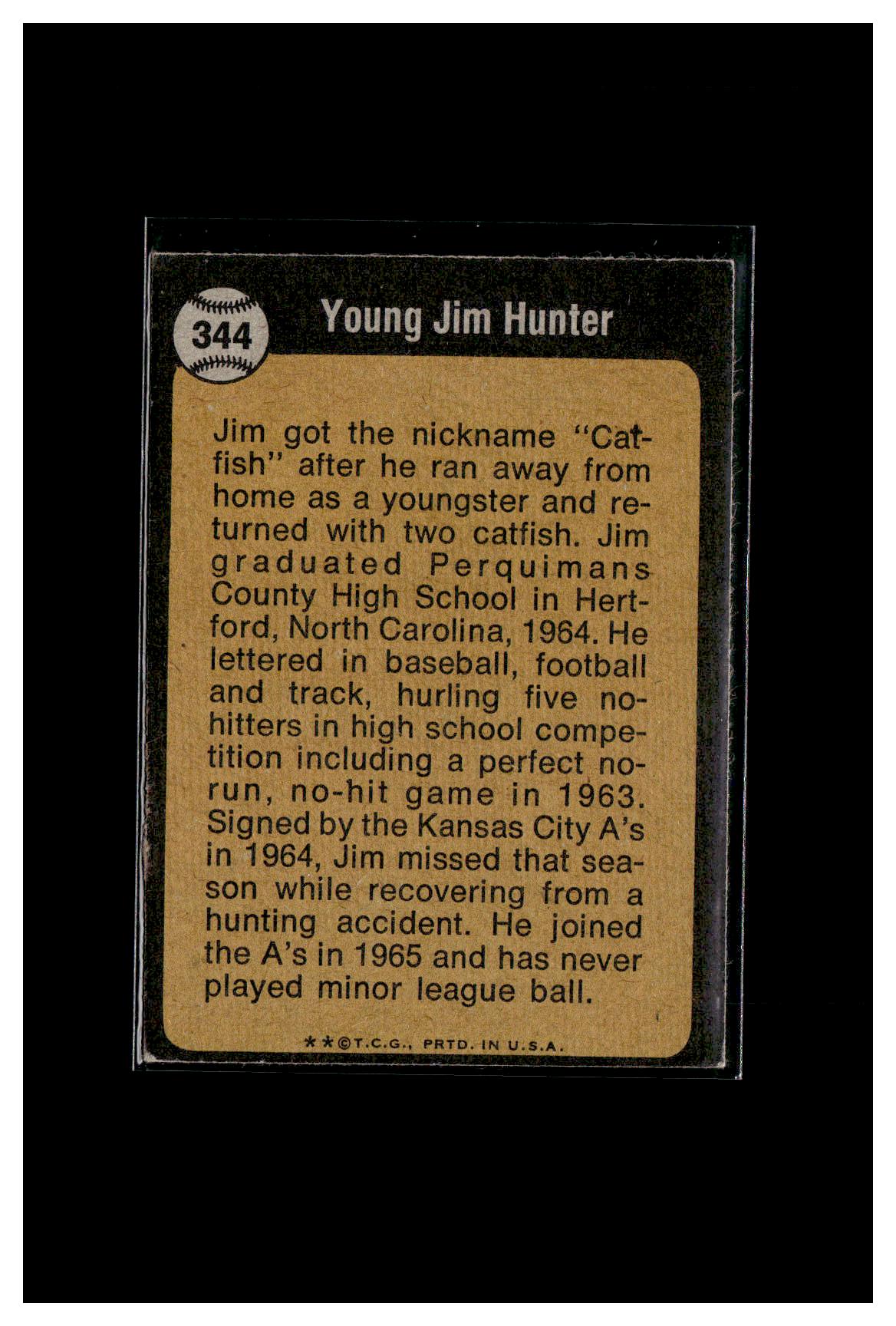 1973 Topps #344 Jim Hunter