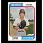1974 Topps #451 Tommy John
