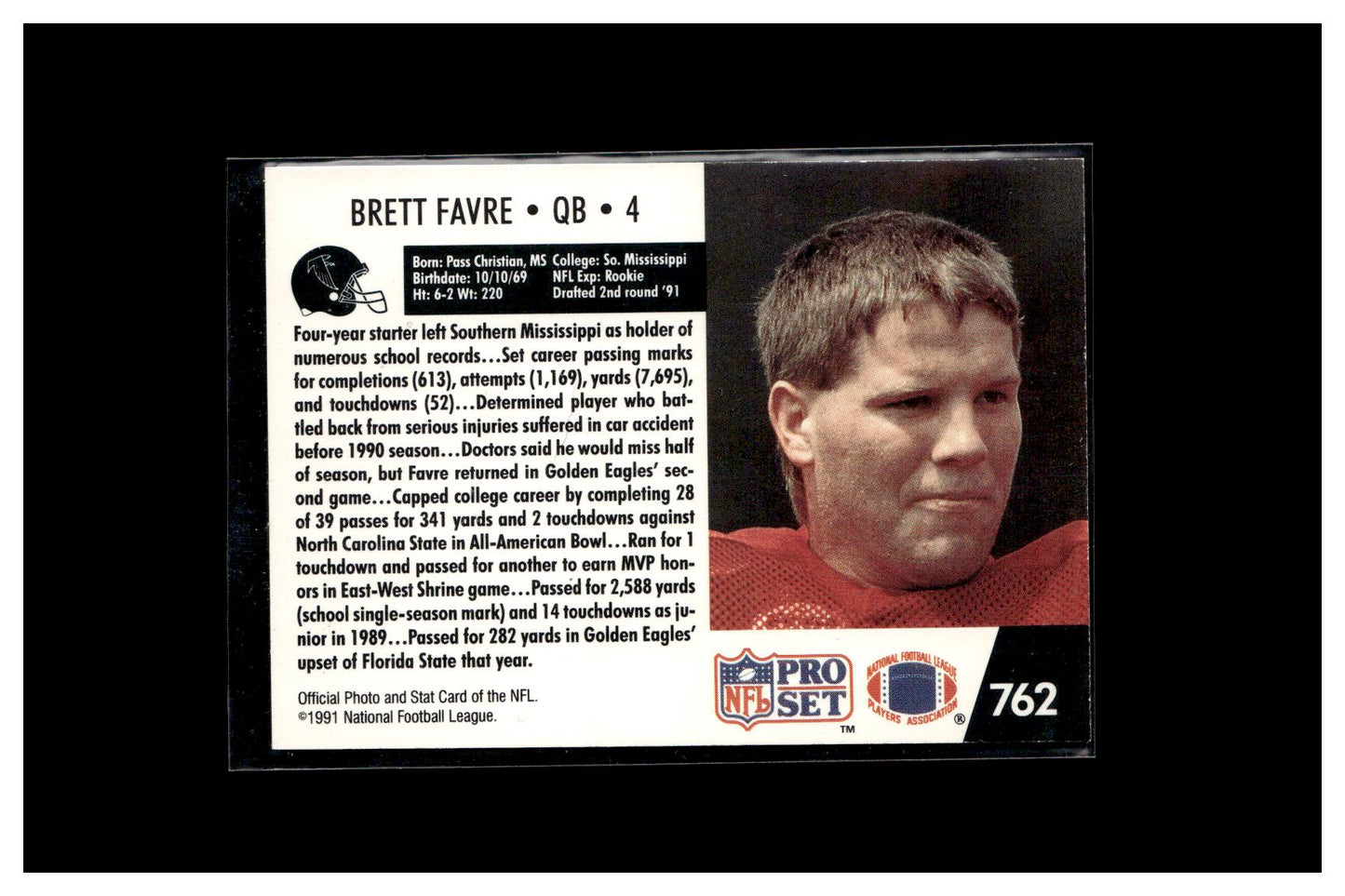 1991 Pro Set #762 Brett Favre