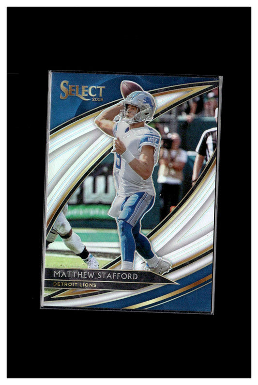 2019 Panini Select #234 Matthew Stafford Silver Prizm