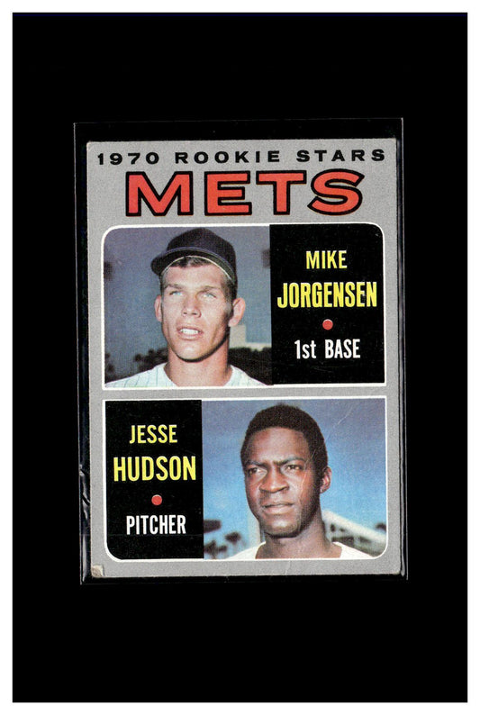 1970 Topps #348 Mets 1970 Rookie Stars (Mike Jorgensen / Jesse Hudson) 4