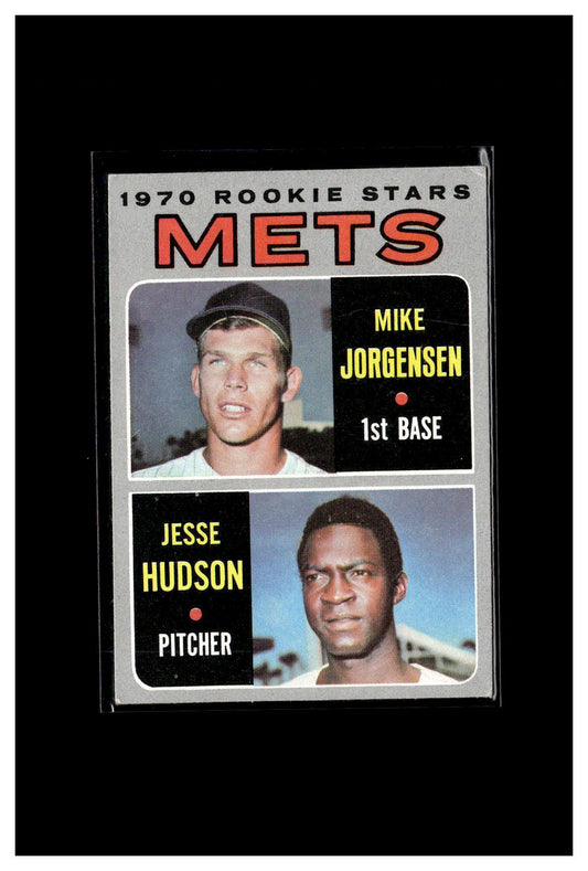 1970 Topps #348 Mets 1970 Rookie Stars (Mike Jorgensen / Jesse Hudson) 3
