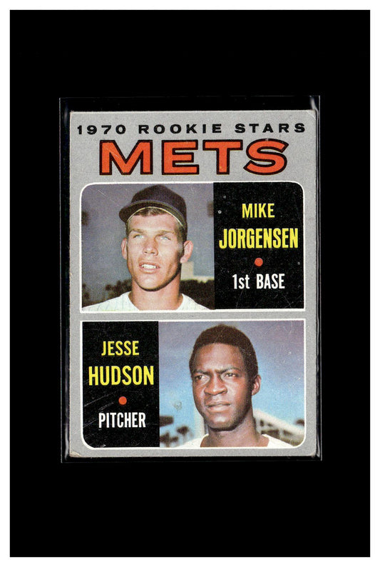 1970 Topps #348 Mets 1970 Rookie Stars (Mike Jorgensen / Jesse Hudson) 2