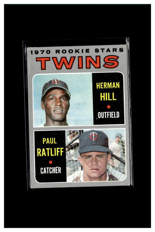 1970 Topps #267 Twins 1970 Rookie Stars (Herman Hill / Paul Ratliff) 5