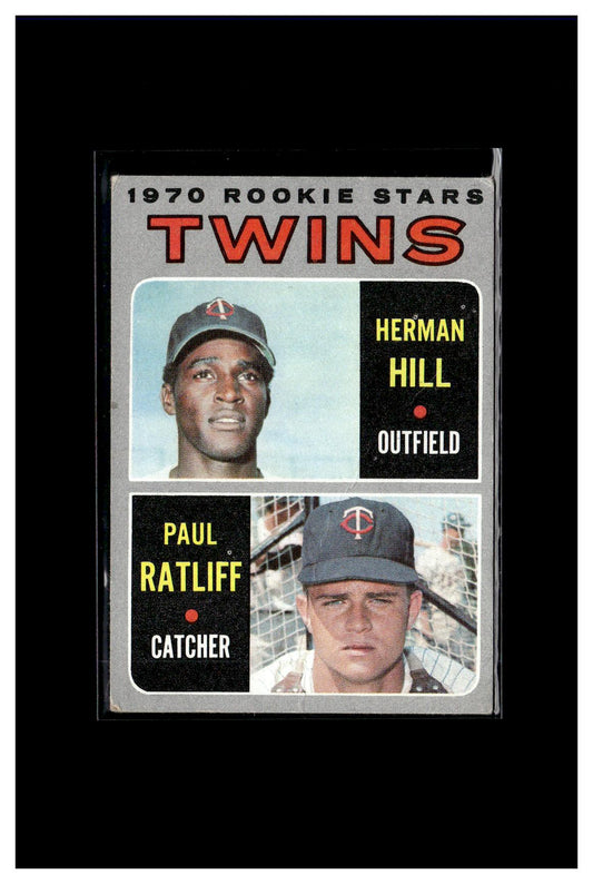 1970 Topps #267 Twins 1970 Rookie Stars (Herman Hill / Paul Ratliff) 6