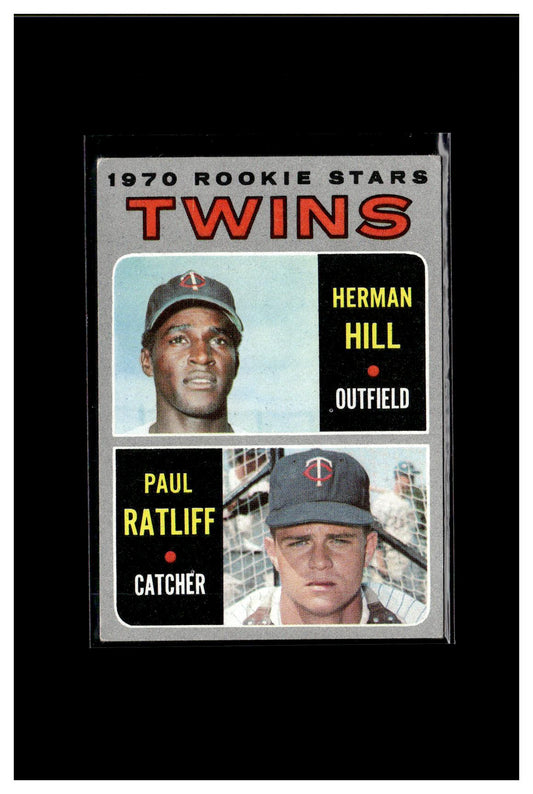 1970 Topps #267 Twins 1970 Rookie Stars (Herman Hill / Paul Ratliff) 7