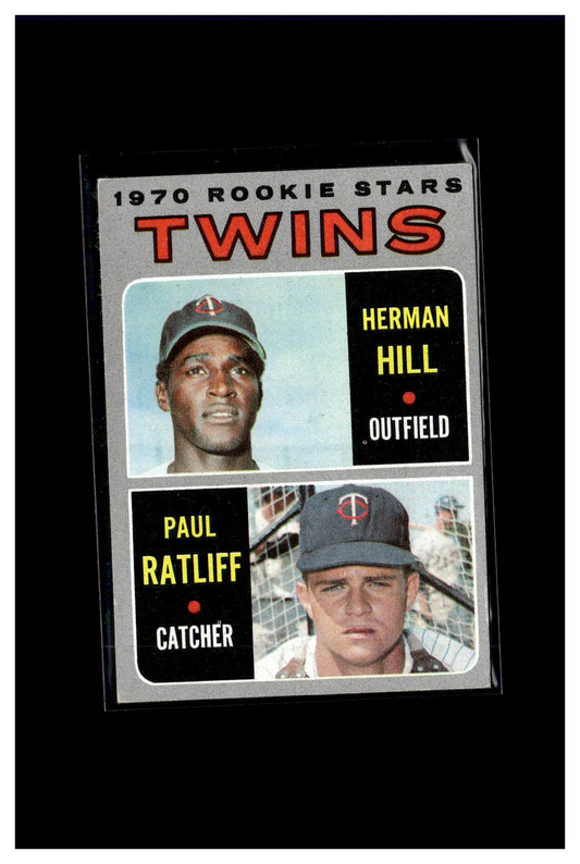 1970 Topps #267 Twins 1970 Rookie Stars (Herman Hill / Paul Ratliff) 1