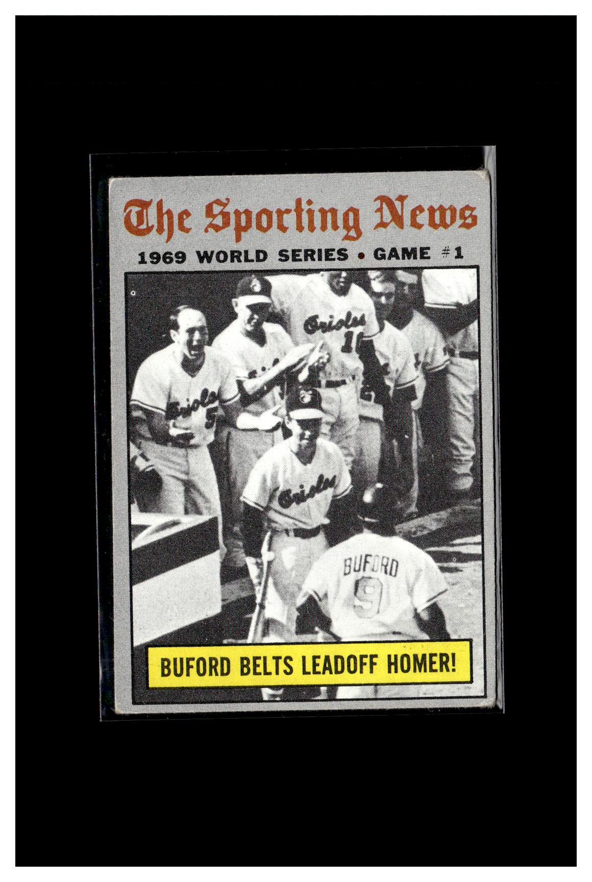 1970 Topps #305 World Series Game 1 - Buford Belts Leadoff Homer! 1