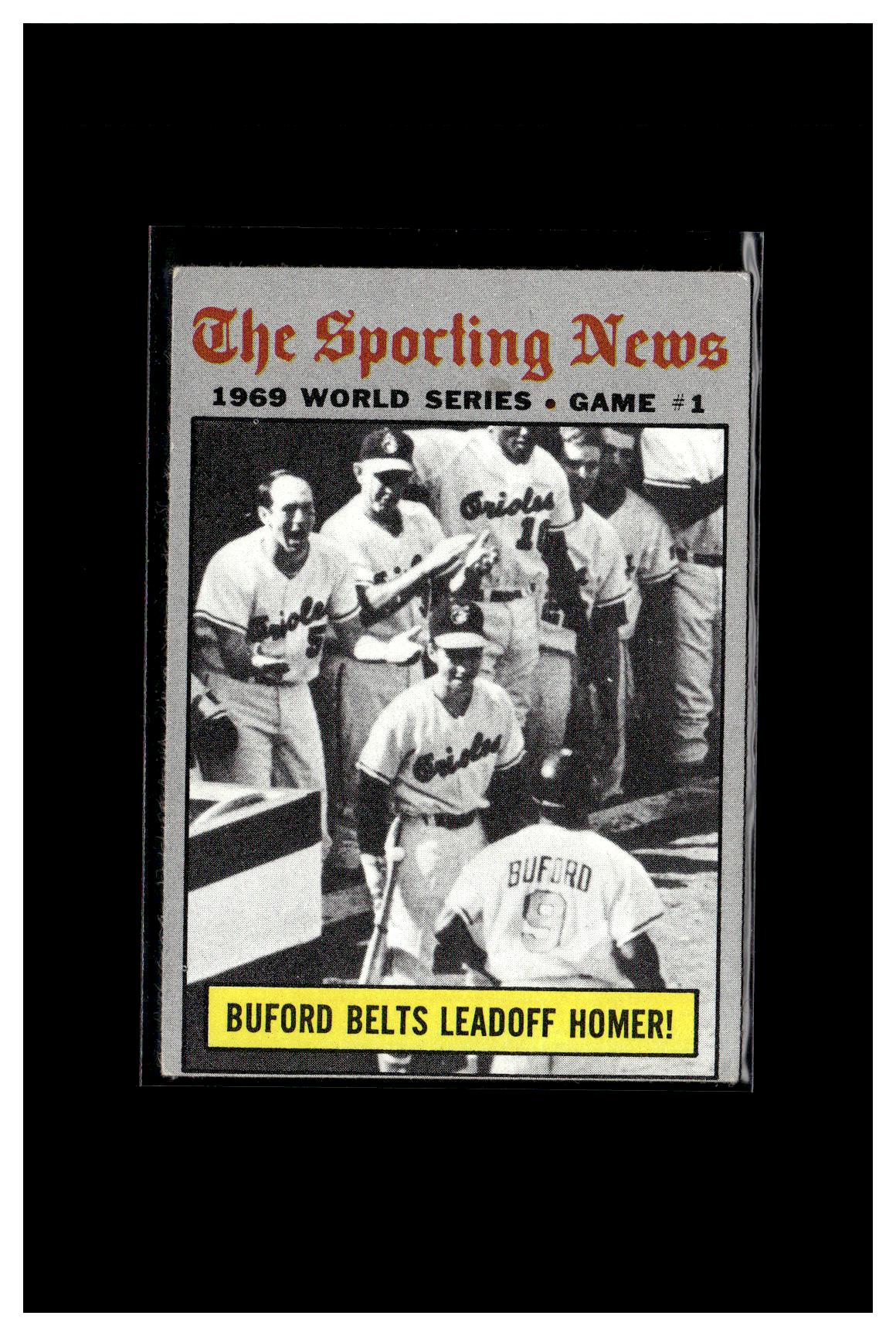 1970 Topps #305 World Series Game 1 - Buford Belts Leadoff Homer! 4