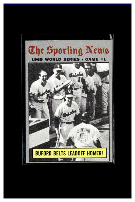 1970 Topps #305 World Series Game 1 - Buford Belts Leadoff Homer! 5