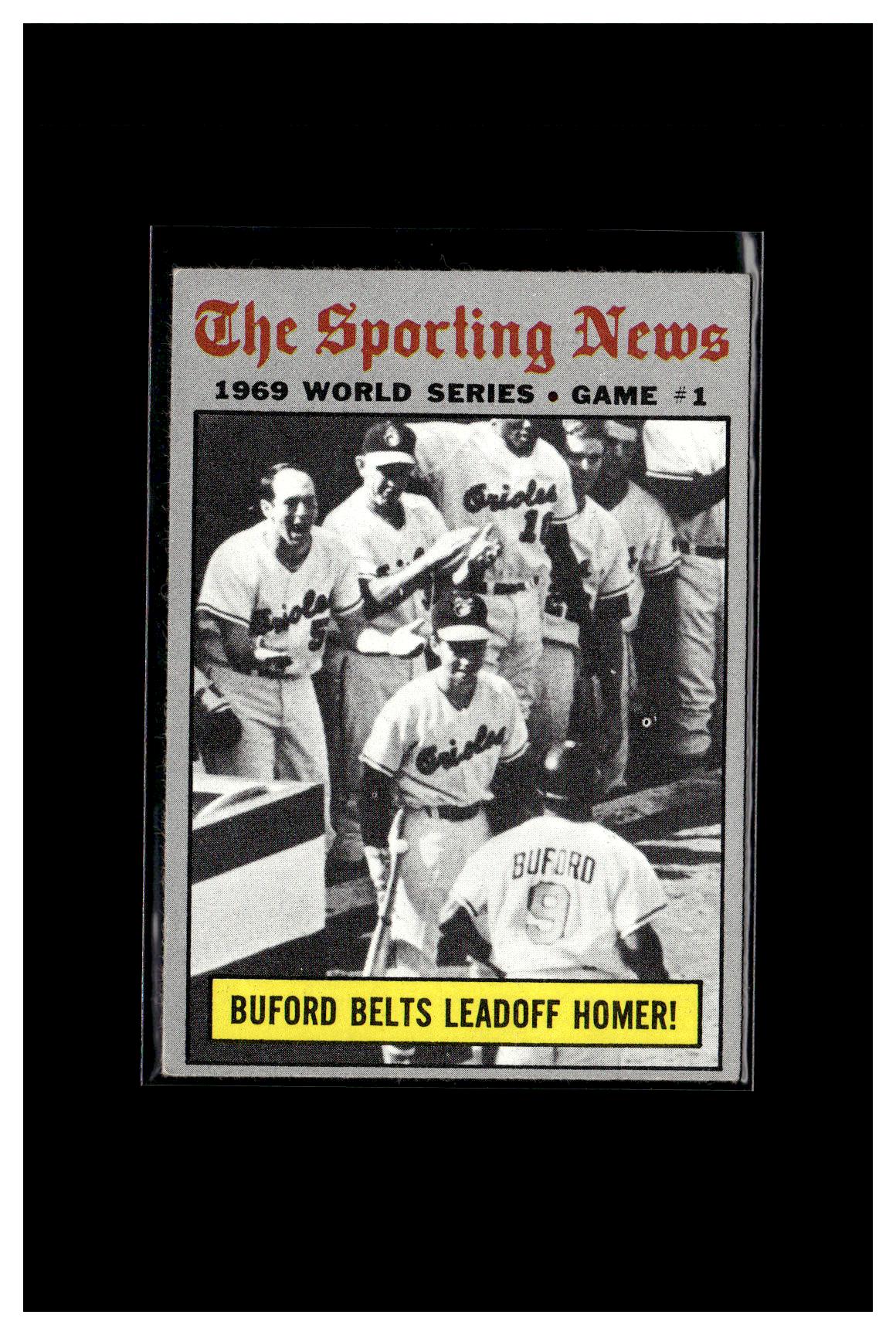 1970 Topps #305 World Series Game 1 - Buford Belts Leadoff Homer! 6