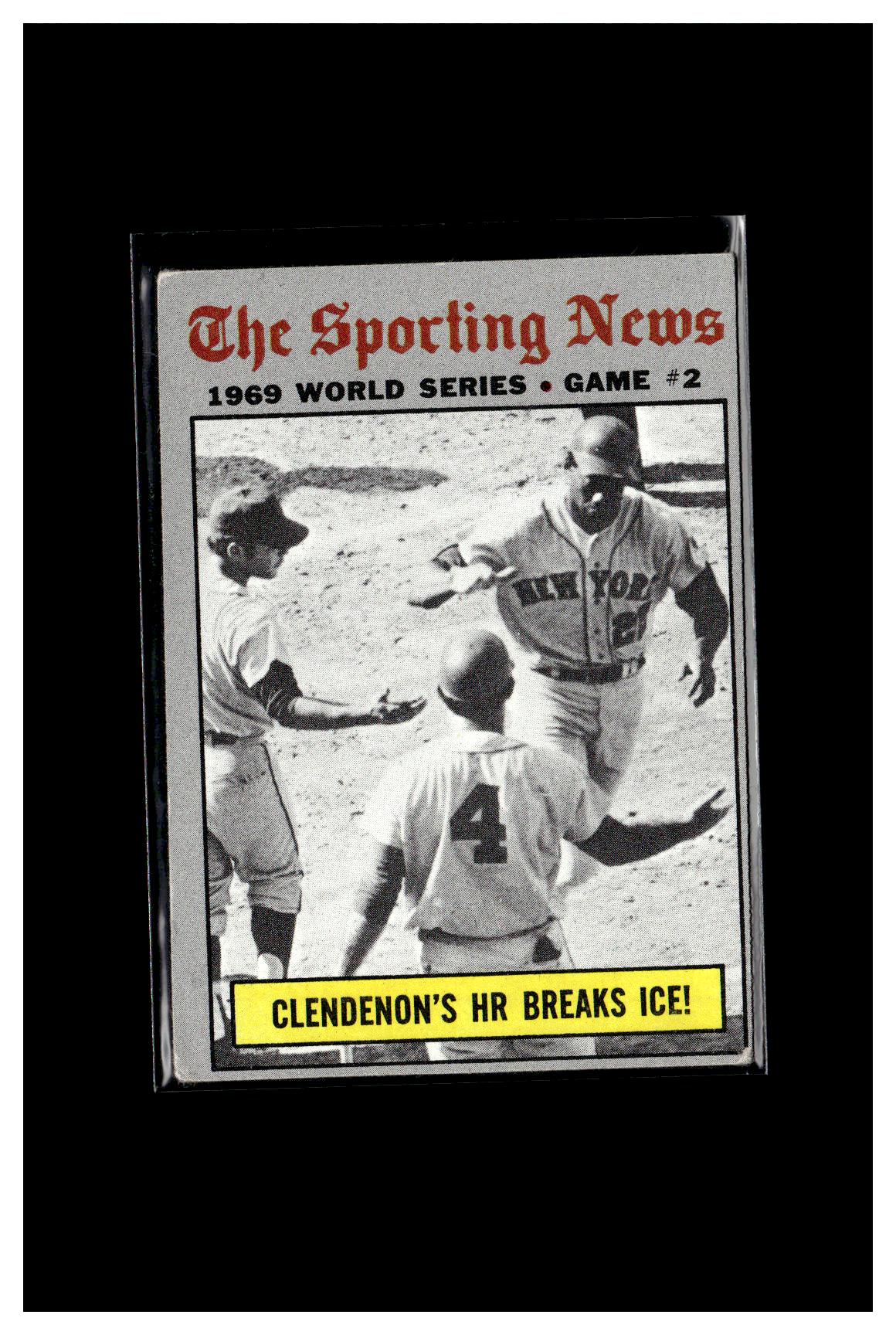 1970 Topps #306 World Series Game 2 - Clendenon's HR Breaks Ice! 1