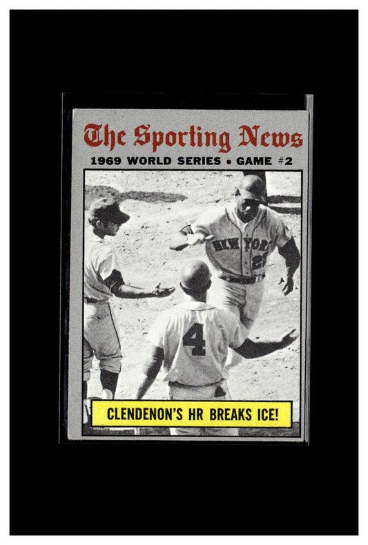 1970 Topps #306 World Series Game 2 - Clendenon's HR Breaks Ice! 2