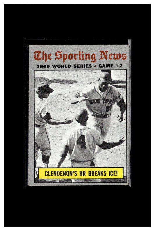 1970 Topps #306 World Series Game 2 - Clendenon's HR Breaks Ice! 3