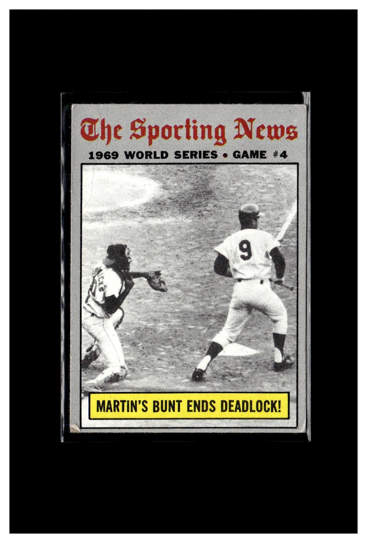 1970 Topps #308 World Series Game 4 - Martin's Bunt Ends Deadlock! 1