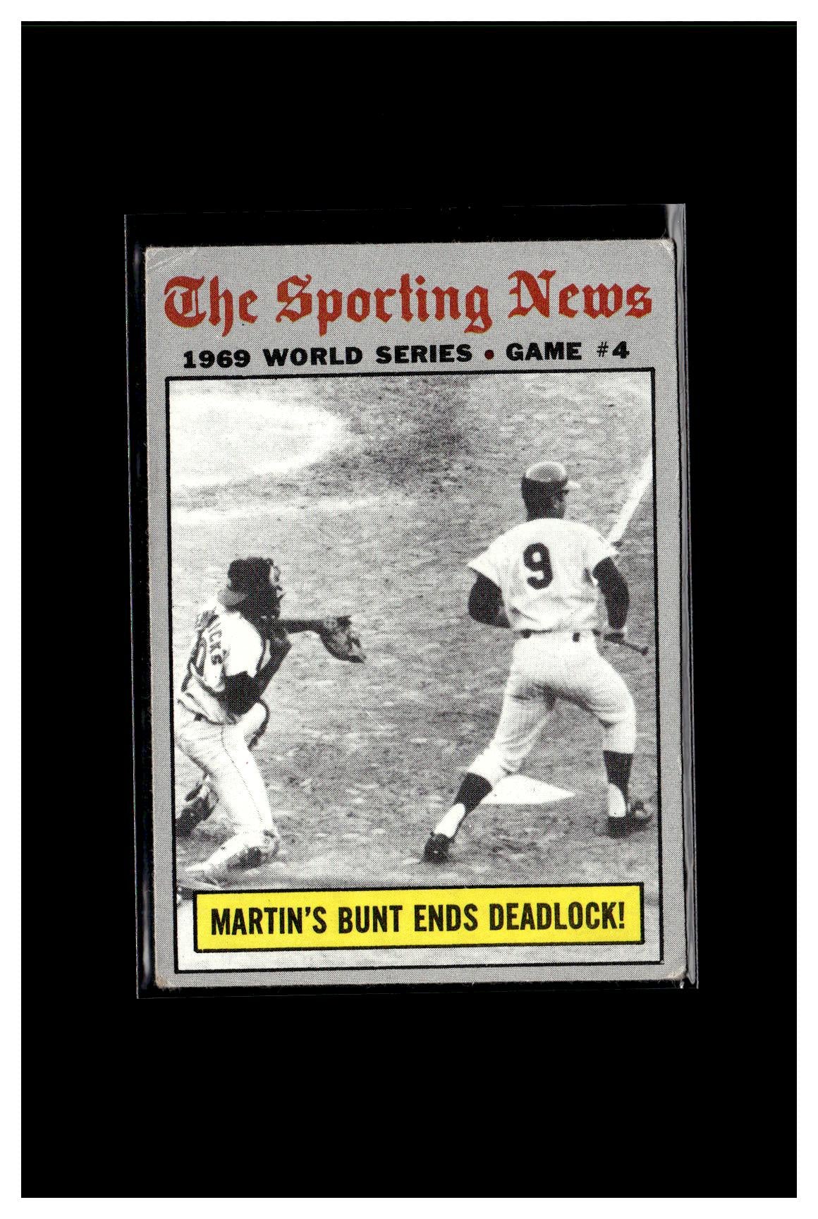 1970 Topps #308 World Series Game 4 - Martin's Bunt Ends Deadlock! 2