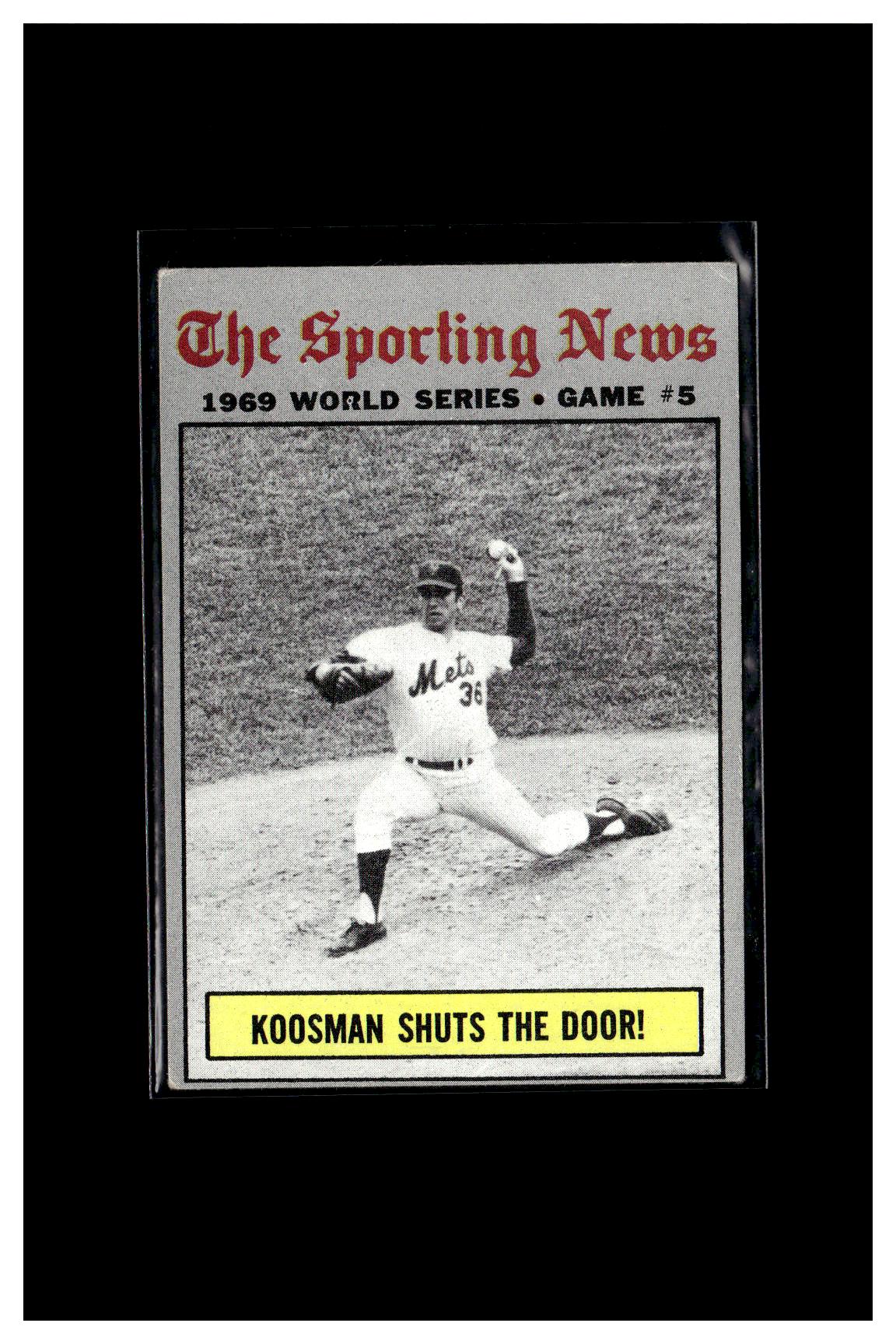 1970 Topps #309 World Series Game 5 - Koosman Shuts The Door! 1