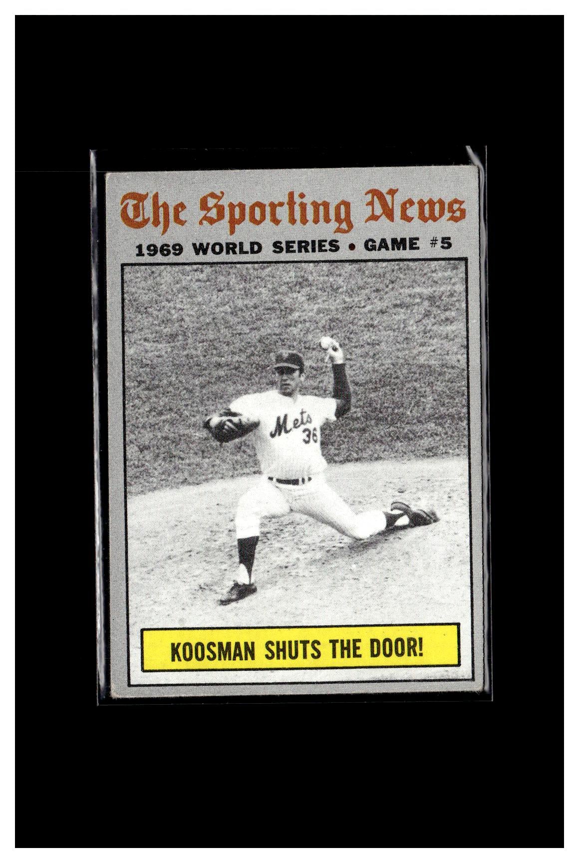 1970 Topps #309 World Series Game 5 - Koosman Shuts The Door! 2