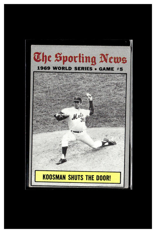 1970 Topps #309 World Series Game 5 - Koosman Shuts The Door! 3