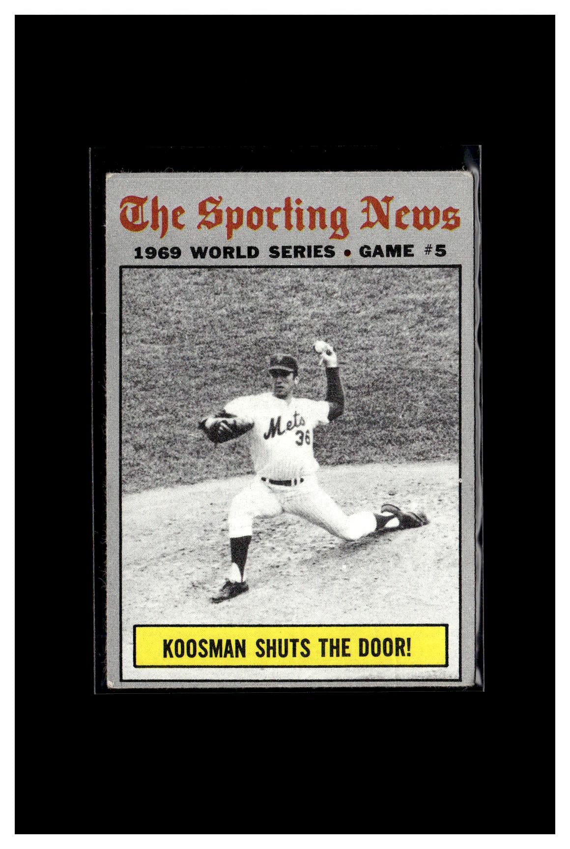 1970 Topps #309 World Series Game 5 - Koosman Shuts The Door! 4