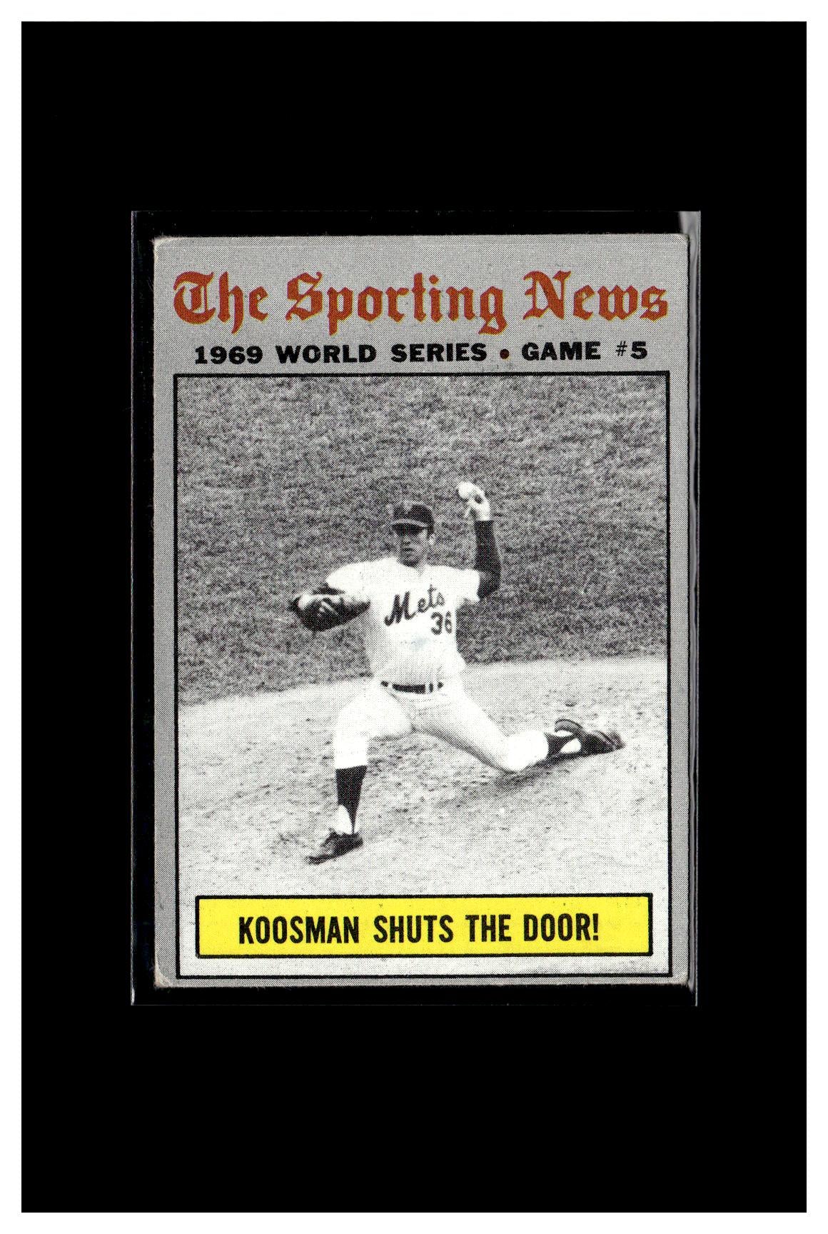 1970 Topps #309 World Series Game 5 - Koosman Shuts The Door! 5