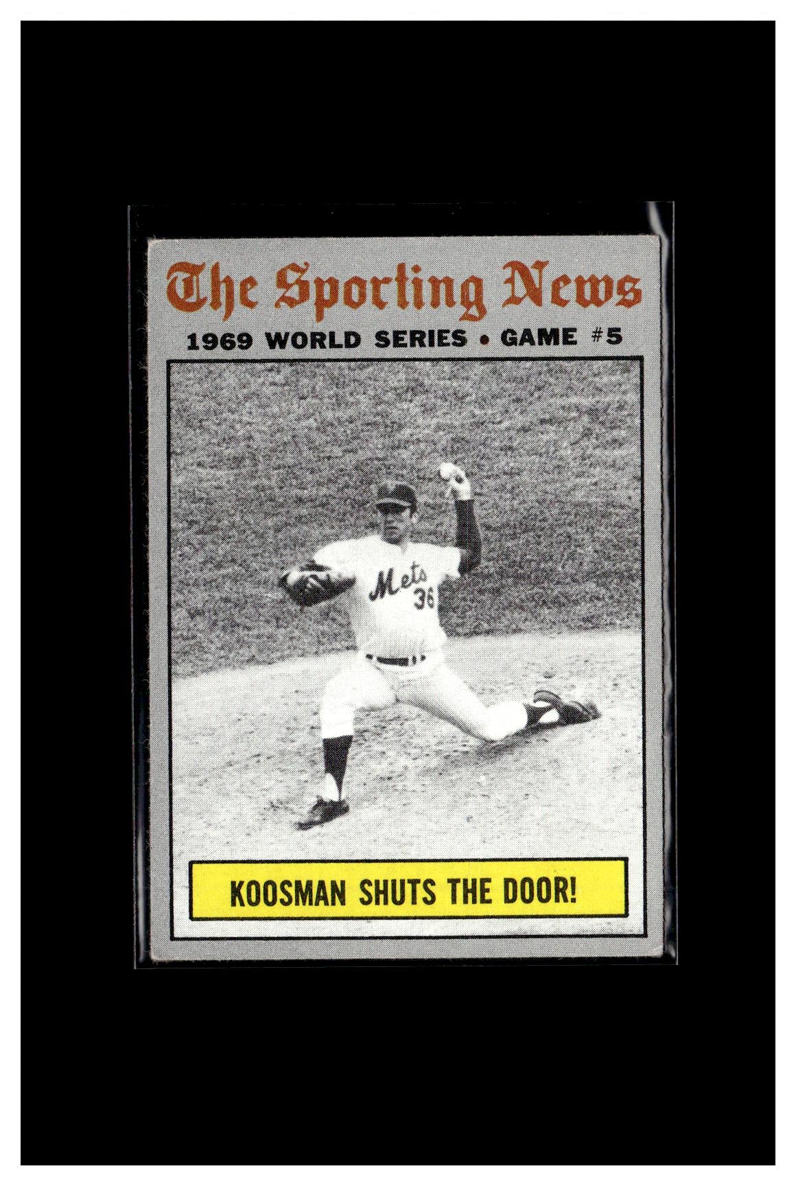 1970 Topps #309 World Series Game 5 - Koosman Shuts The Door! 6