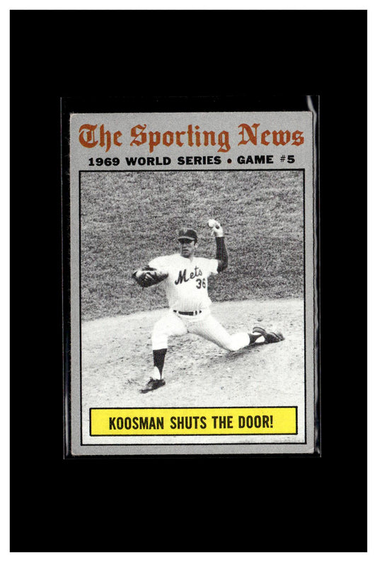 1970 Topps #309 World Series Game 5 - Koosman Shuts The Door! 6