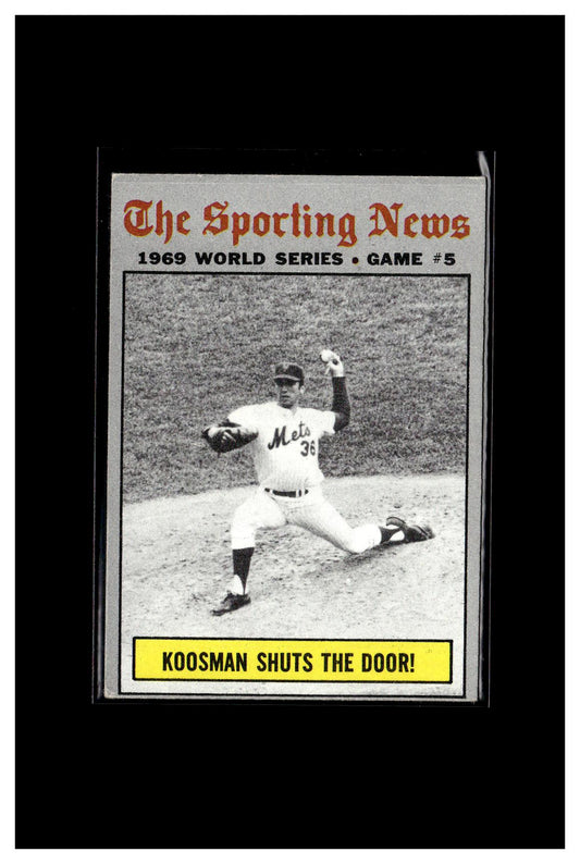 1970 Topps #309 World Series Game 5 - Koosman Shuts The Door! 7