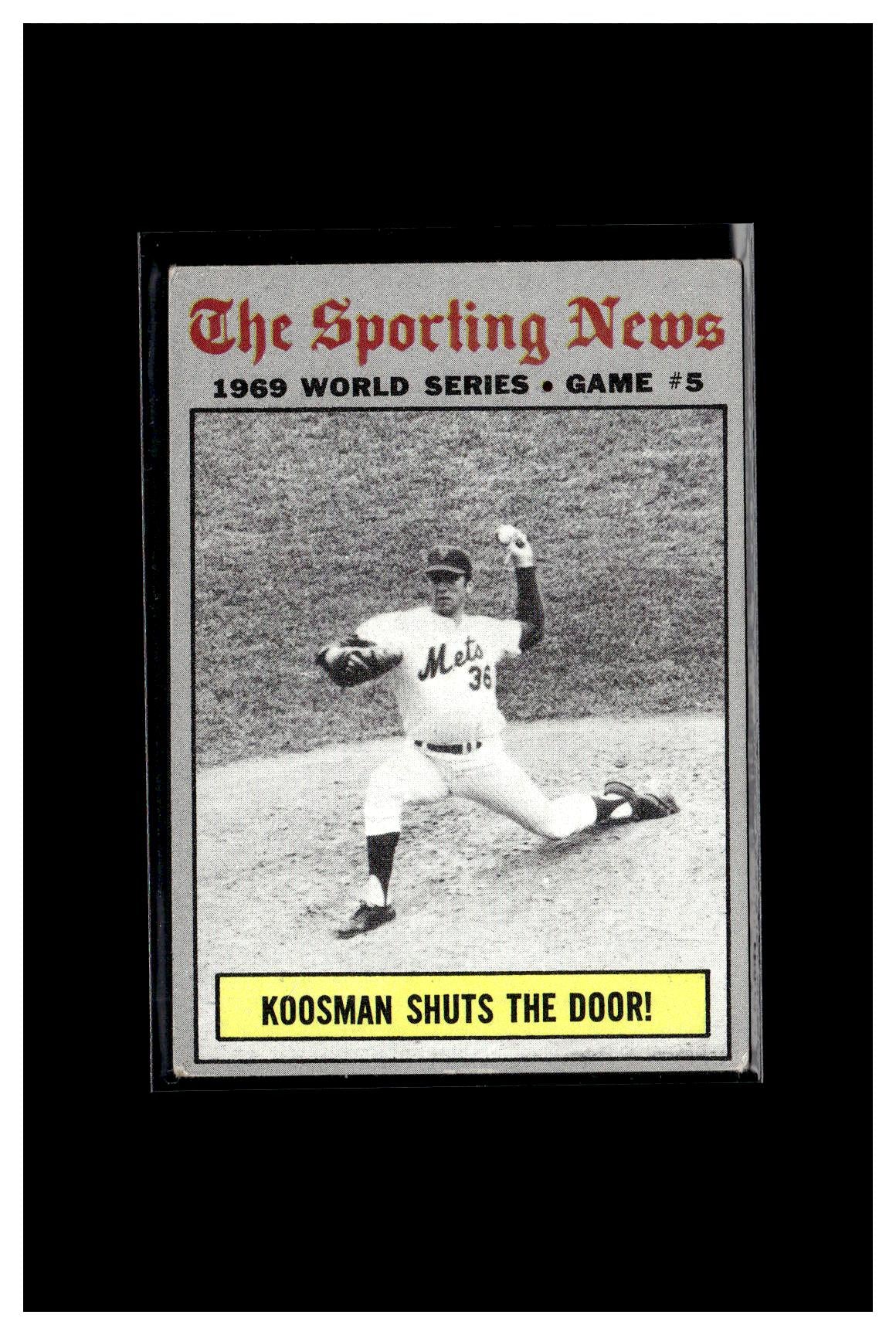 1970 Topps #309 World Series Game 5 - Koosman Shuts The Door! 8