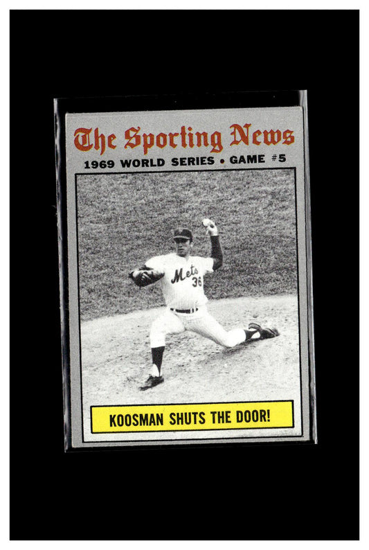 1970 Topps #309 World Series Game 5 - Koosman Shuts The Door! 9